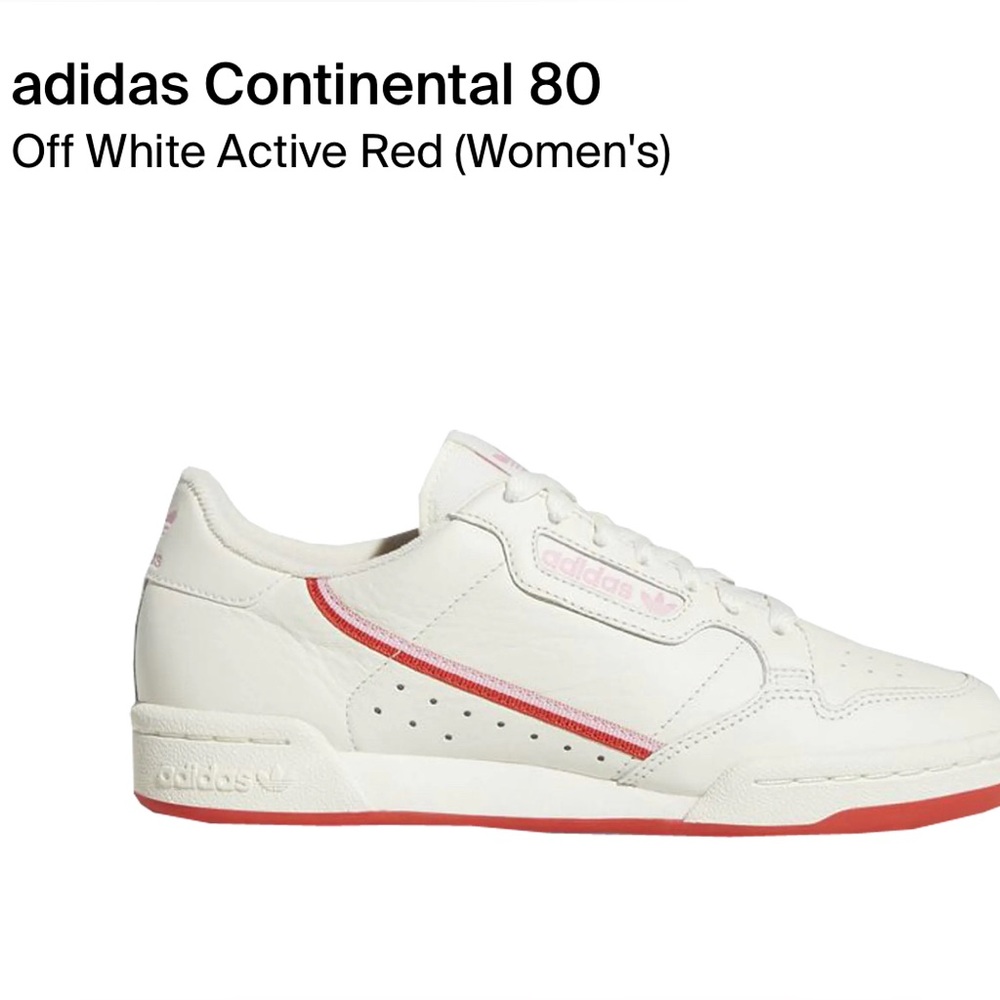 adidas Continental 80 - Off White Active Red (Women's)